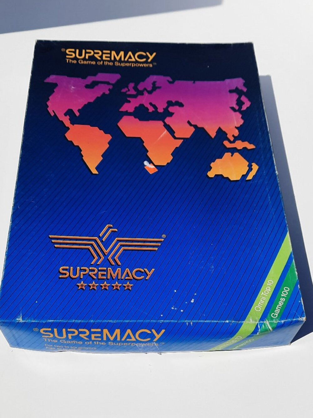 VINTAGE Supremacy 1986 The Game of Superpowers 80s War Strategy Battle READ